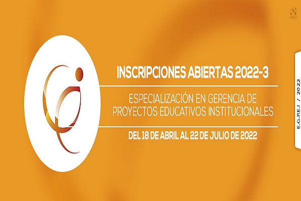 Abiertas inscripciones para la Especialización en Gerencia de Proyectos Educativos Institucionales