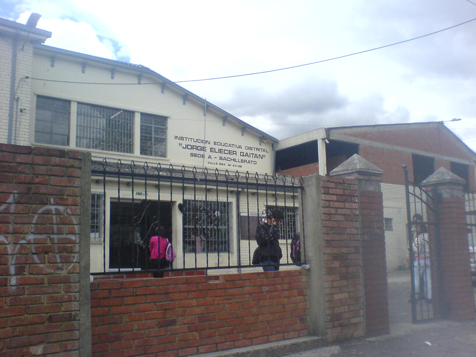 Imagen primera sede del Colegio y de la Universidad Municipal. Hoy, IED Jorge Eliécer Gaitán.