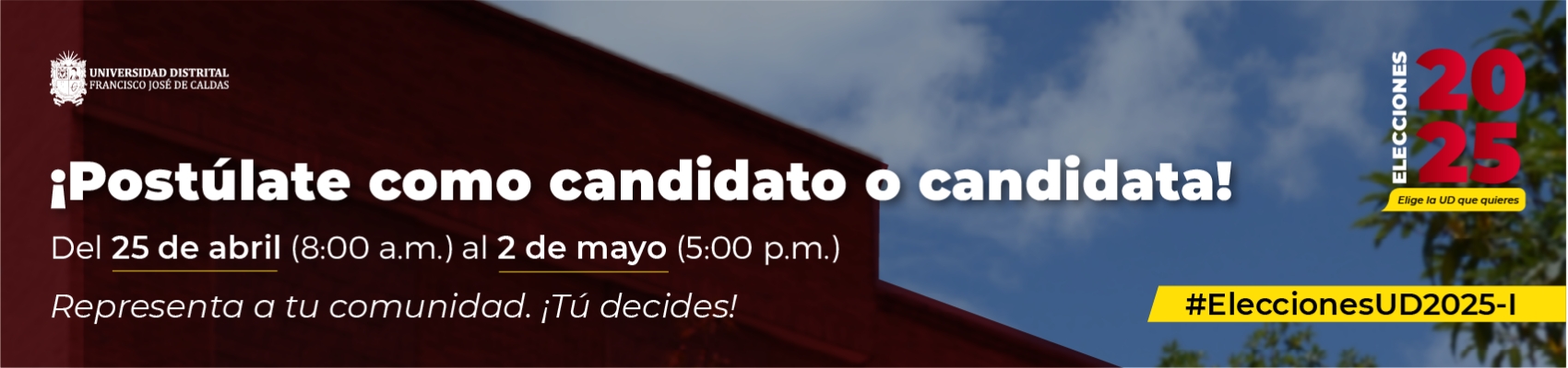 Inscripción a candidatos para los procesos electorales 2025