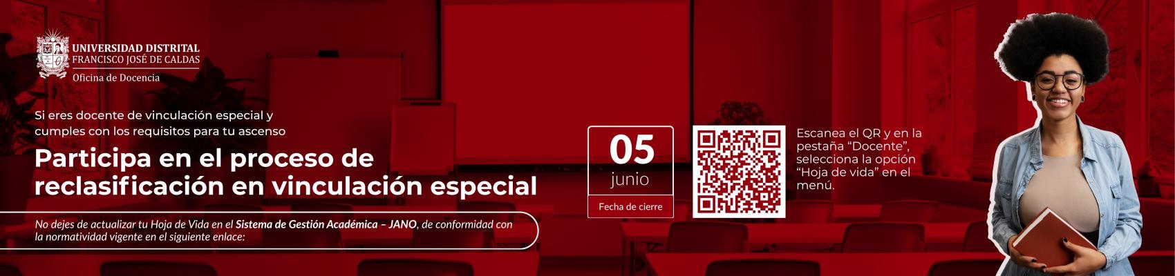 Proceso de Reclasificación en Vinculación Especial 