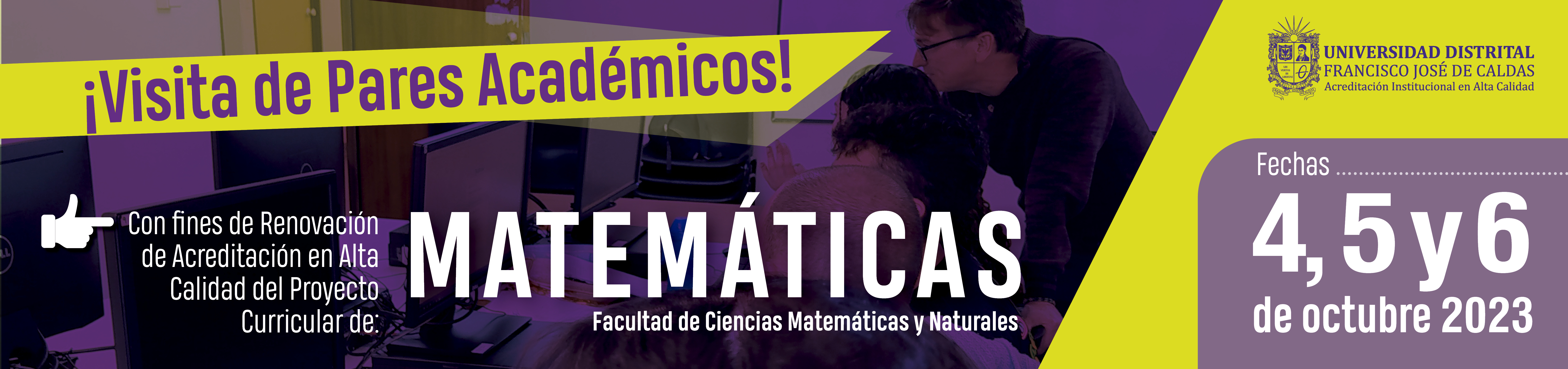 Matemáticas, recibirá la vista de pares académicos